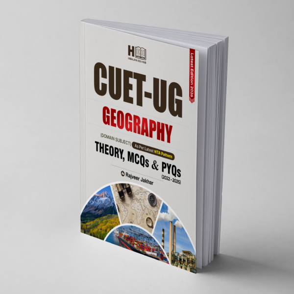 CUET UG Geography 2025, Theory MCQs & PYQs with Solutions, Latest NTA Pattern Paperback – Notebook, 19 March 2024 by Rajveer Jakhar (Author)